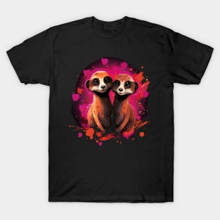 Meerkat Couple Valentine T-Shirt